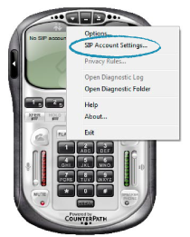 Softphone X-Lite Cuenta