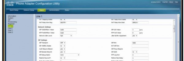 1.3 Configuracion de Cisco spa122