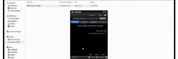 2.4 Instalar y Configurar Teléfono Virtual “Zoiper”