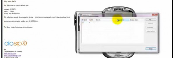 3.3 Número a EE.UU. de alosip usado en teléfono X-lite
