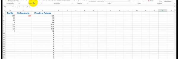 4.13 Aplicar matriz para incrementar un 15 a Tarifas