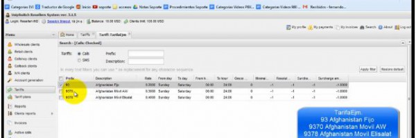 4.17 Deshabilitar prefijos en panel VSR3 para vendedores voip