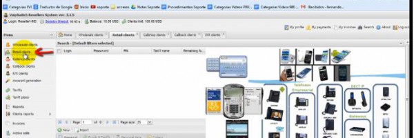 4.19 Tipo de clientes que puede crear un resellers I en VSR3