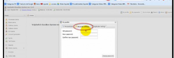 4.2 Cambiar Clave o Password del Panel VSR para “Resellers I”