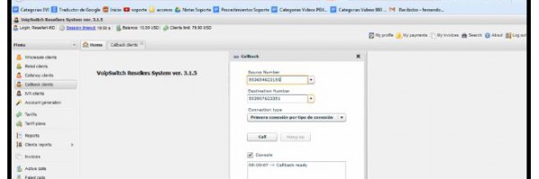4.22 Crear Clientes Tipo “Callback Clients” en Cuentas Reseller VSR3