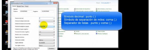 4.8 Realizar la Configuración Regional en PC para Tarifas en Excel