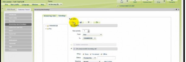 5.20 Transferencia de llamadas indirecta desde el panel pbx