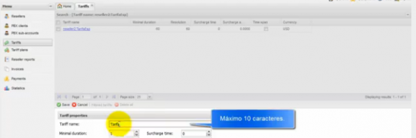 Insertar Prefijos en Tarifa Destino “Sólo Cuba” en “Panel VSR3”